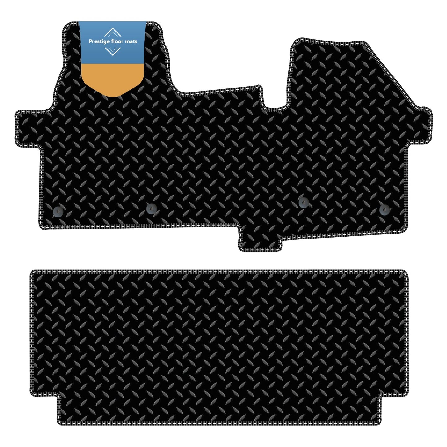 Fits Ford Transit Custom Manual Crew Cab 2024 onwards Fully Tailored Van Mat Set