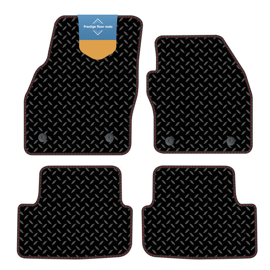 Fits Skoda Fabia 2022 on Black 3mm Rubber with Coloured Stitch Edge