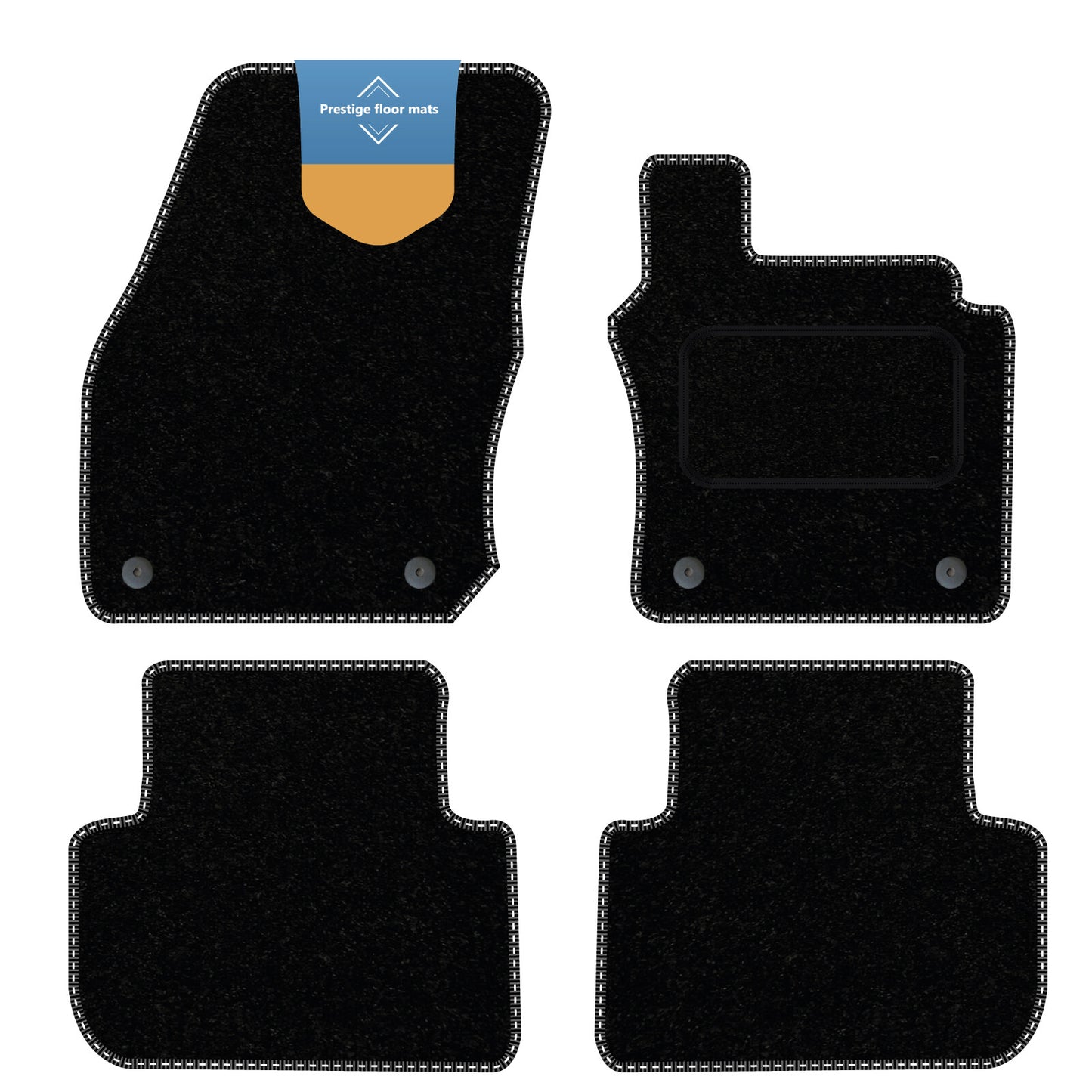 Fits Volkswagen Tiguan 2024 on Fully Tailored Floor Mat Set