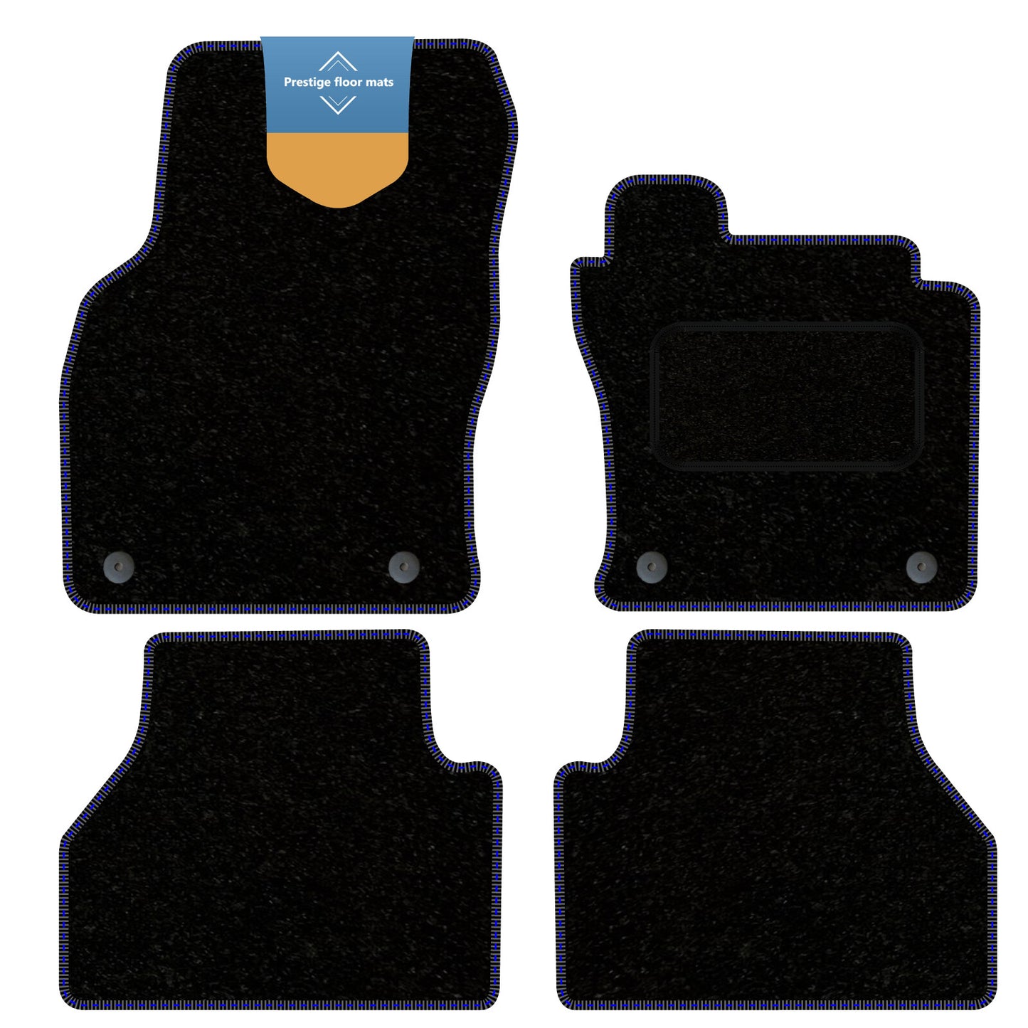 Fits Ford Tourneo Connect 2022 On Black Carpet with Coloured Stitch Edge