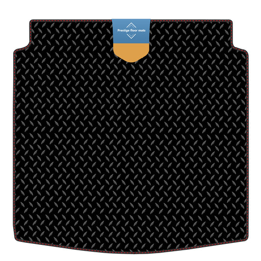 Fits Audi A4 Saloon 2008-2015 Boot Mat in 3mm Rubber with Coloured Stitch Edge