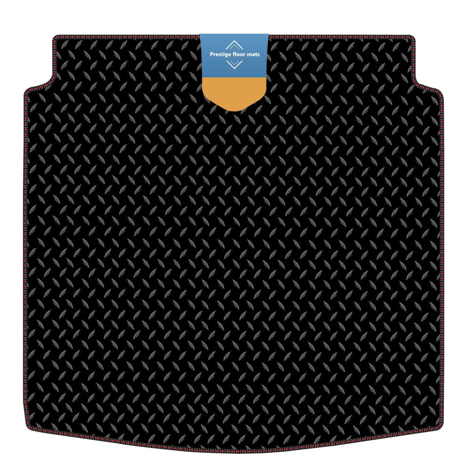 Fits Audi A4 Saloon 2008-2015 Boot Mat in 3mm Rubber with Coloured Stitch Edge