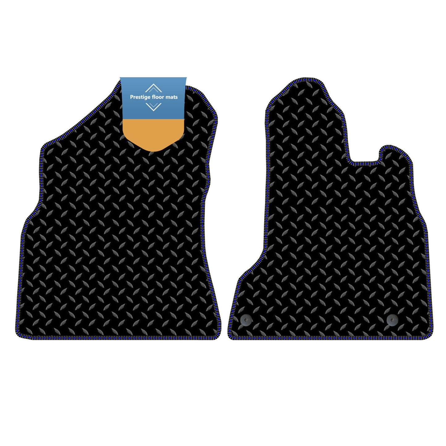 Fits Citroen Berlingo Van 2008-2018 Black 3mm Rubber with Coloured Stitch Edge