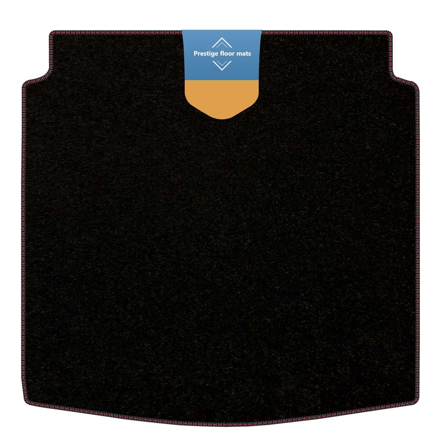 Fits Audi A4 2008-2015 Saloon Boot Mat Black Carpet with Coloured Stitch Edge