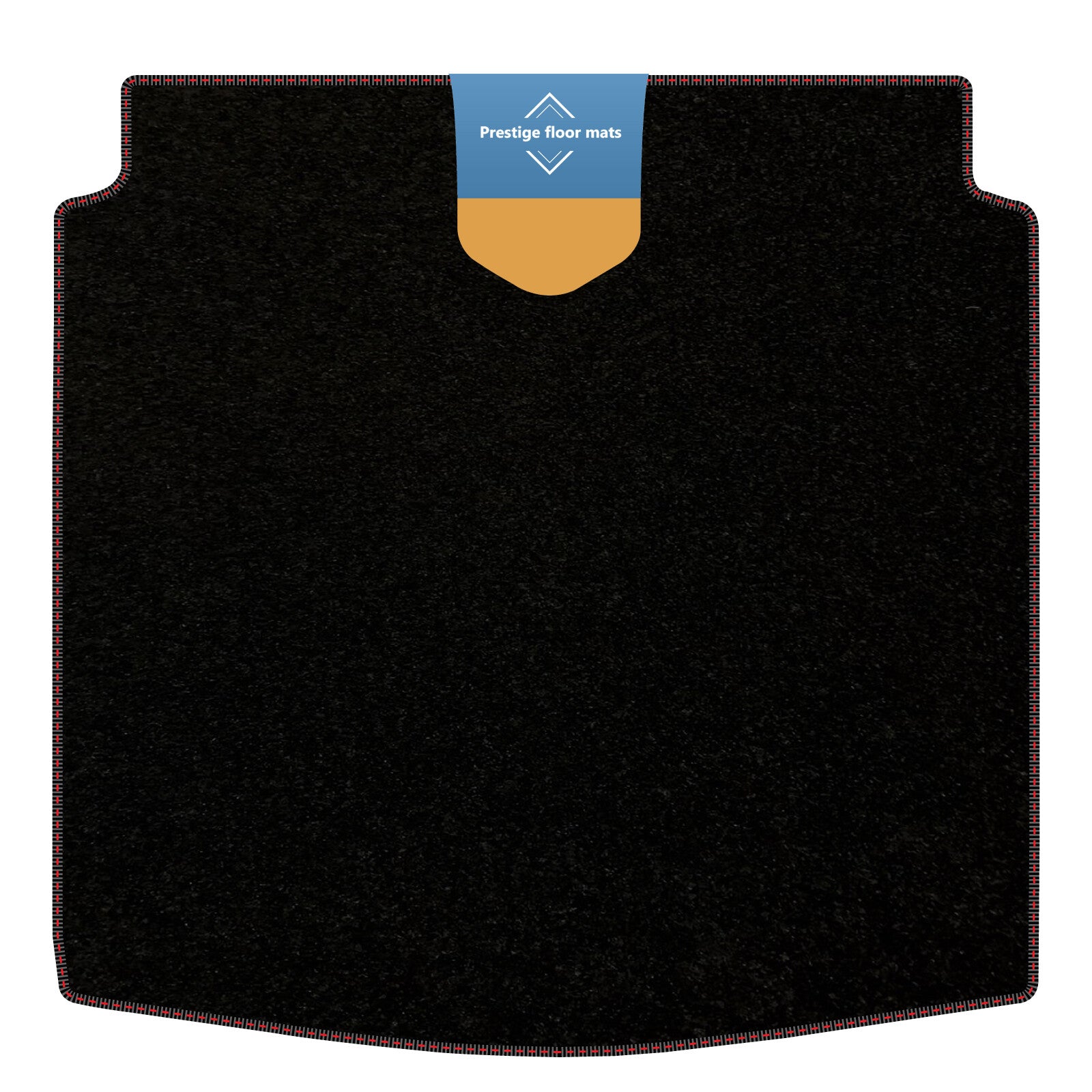 Fits Audi A4 2008-2015 Saloon Boot Mat Black Carpet with Coloured Stitch Edge