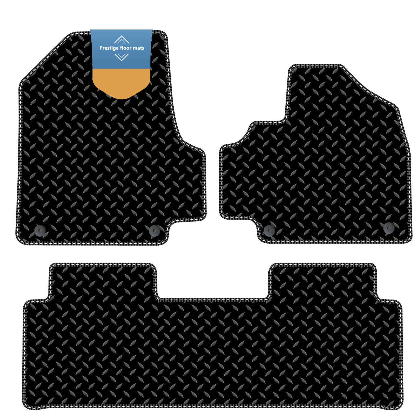 Fits Hyundai Ioniq 5 Fixed Console 2021 on 3mm Rubber with Coloured Stitch Edge