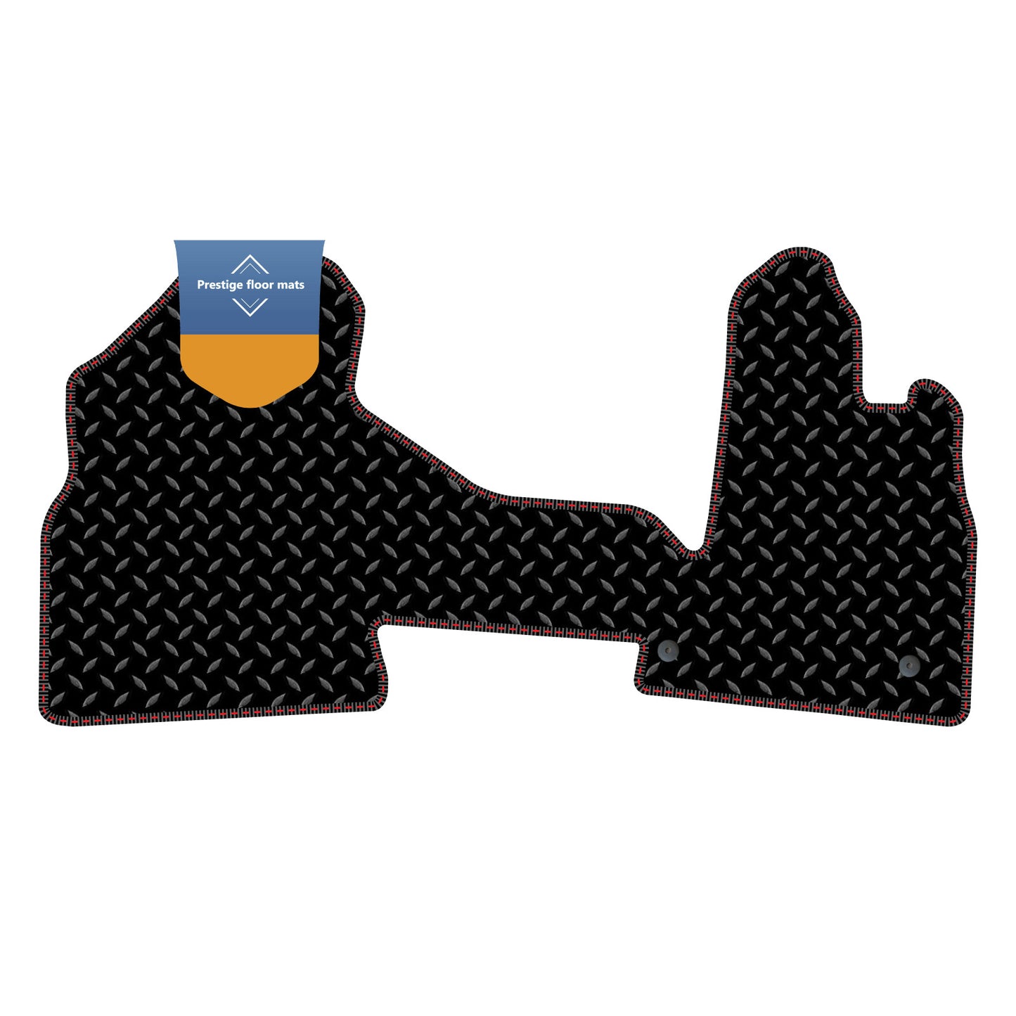 Fits Citroen Berlingo 2008-2018 Black 3mm Rubber with Coloured Stitch Edge