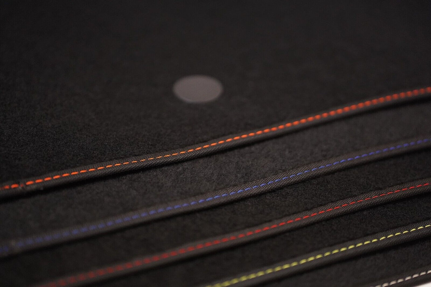 Fits BMW 4 Series Gran Coupe 2013-2020 Black Carpet with Coloured Stitch Edge
