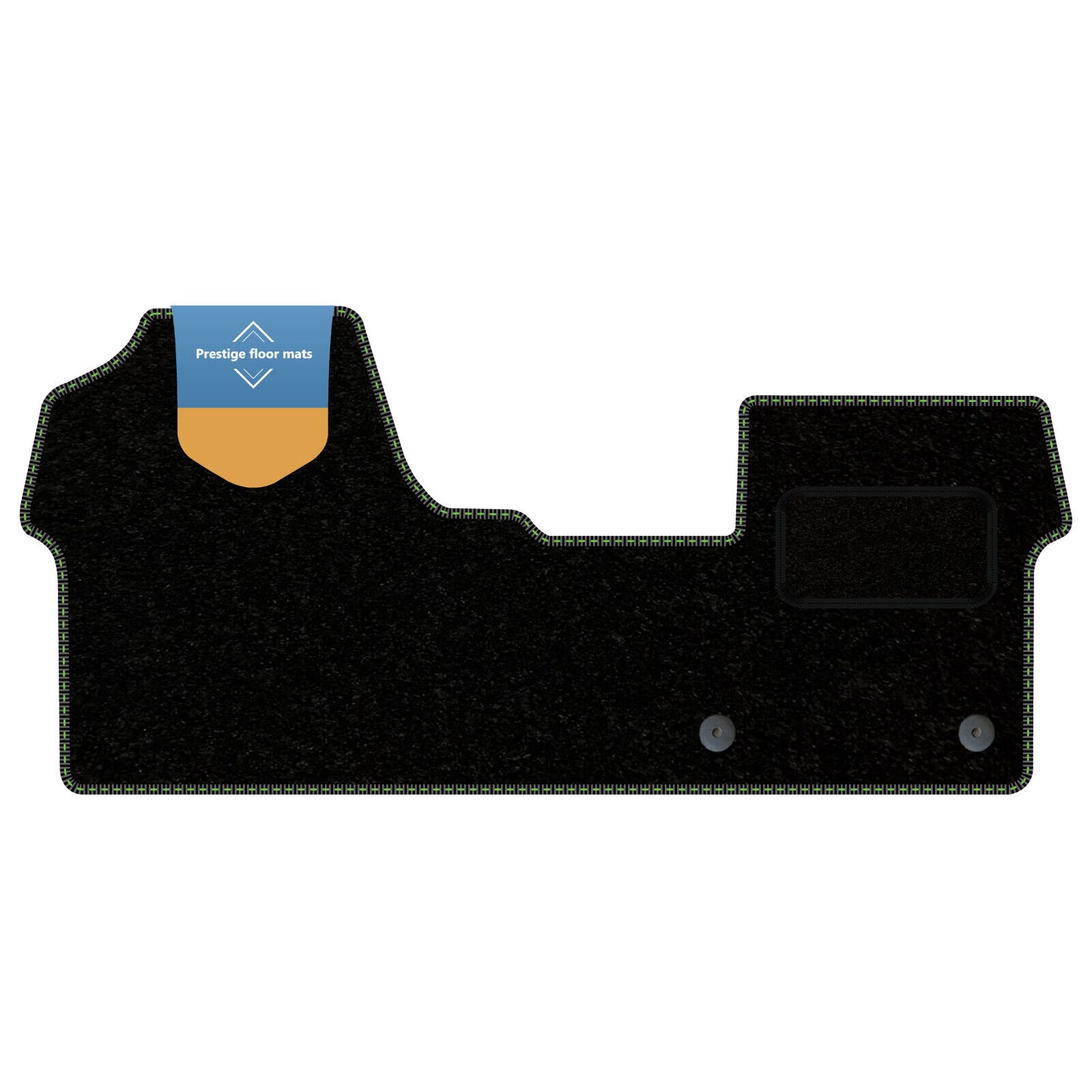 Fits Peugeot Expert Van 1 Piece 2016 On Black Carpet with Coloured Stitch Edge