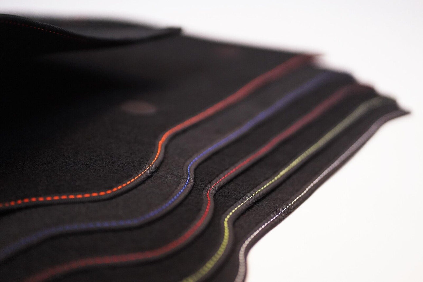 Fits BMW 4 Series Gran Coupe 2013-2020 Black Carpet with Coloured Stitch Edge