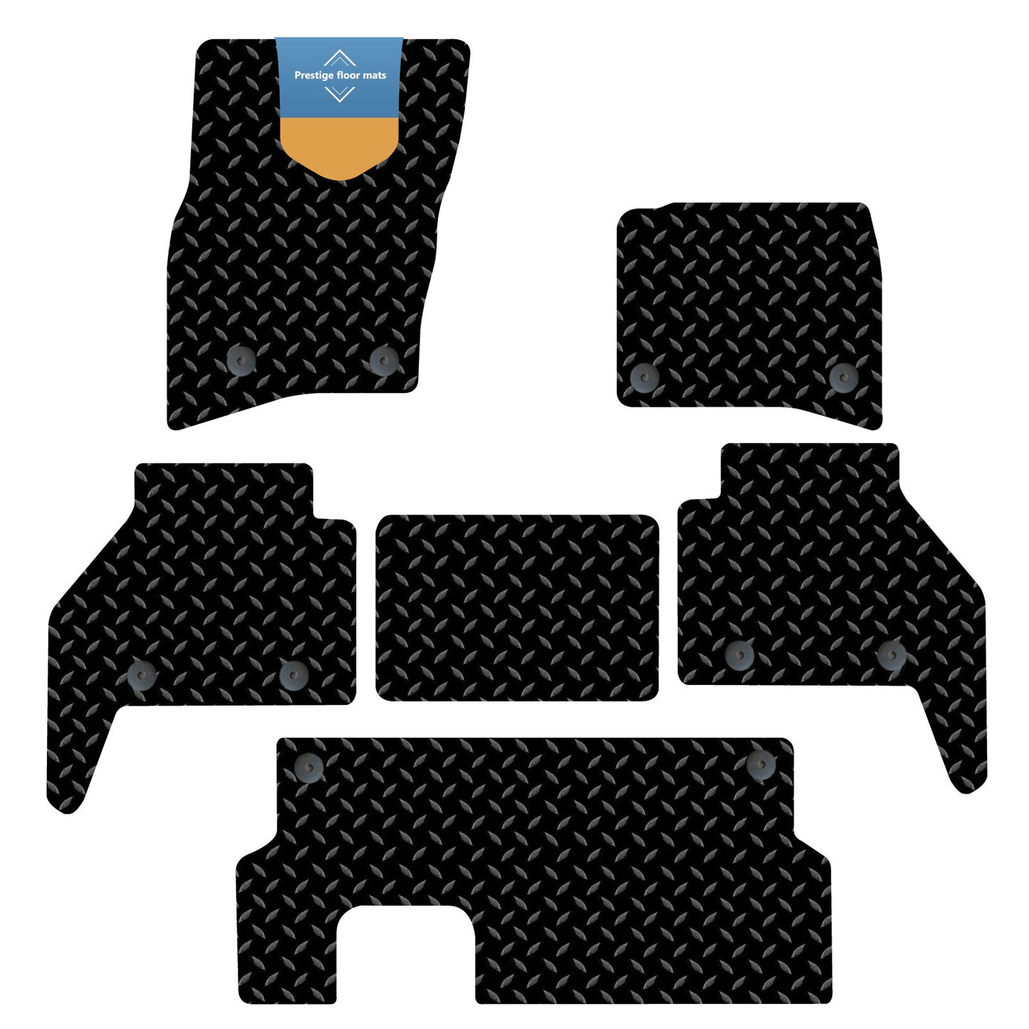 Fits LandRover Defender 130 8 Seater 2020 on Fully Tailored Car Floor Mat