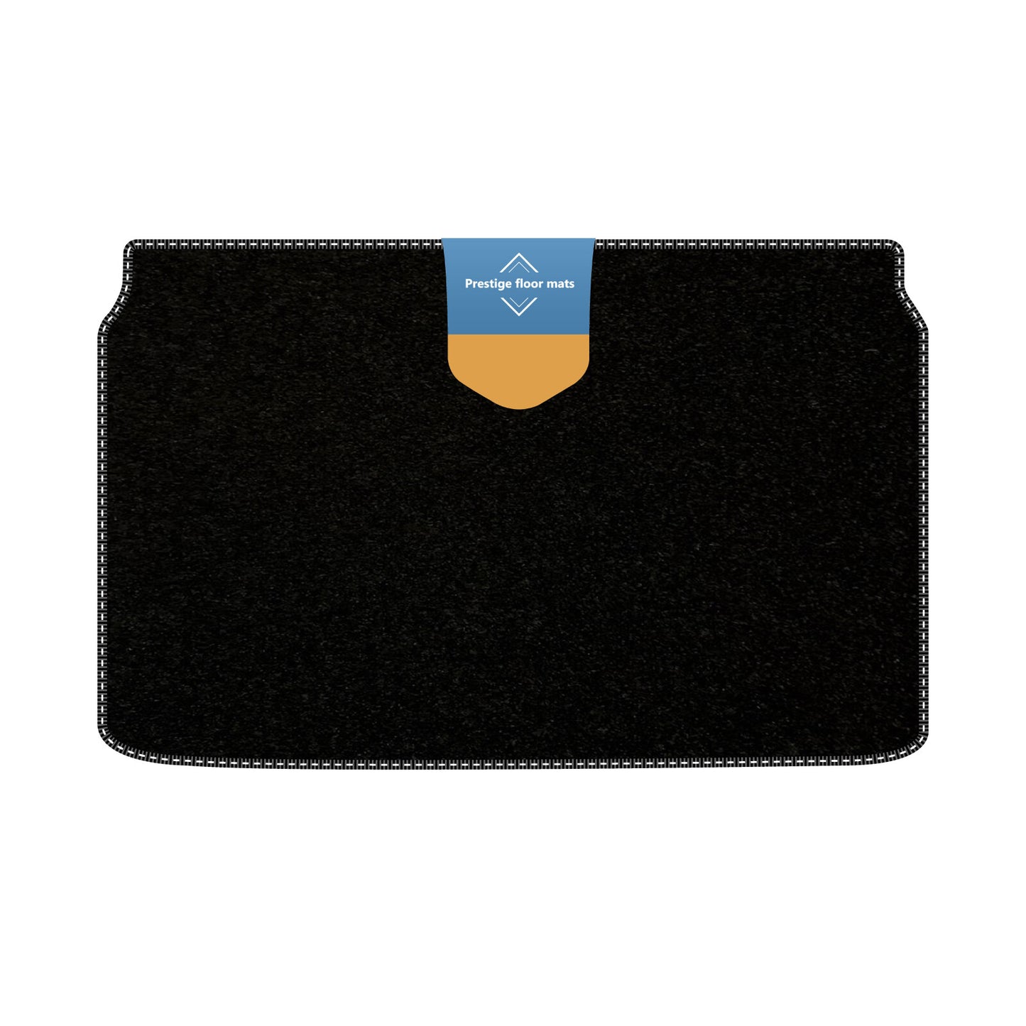 Fits Peugeot 208 Electric 2020 BootMat Black Carpet with Coloured Stitch Edge