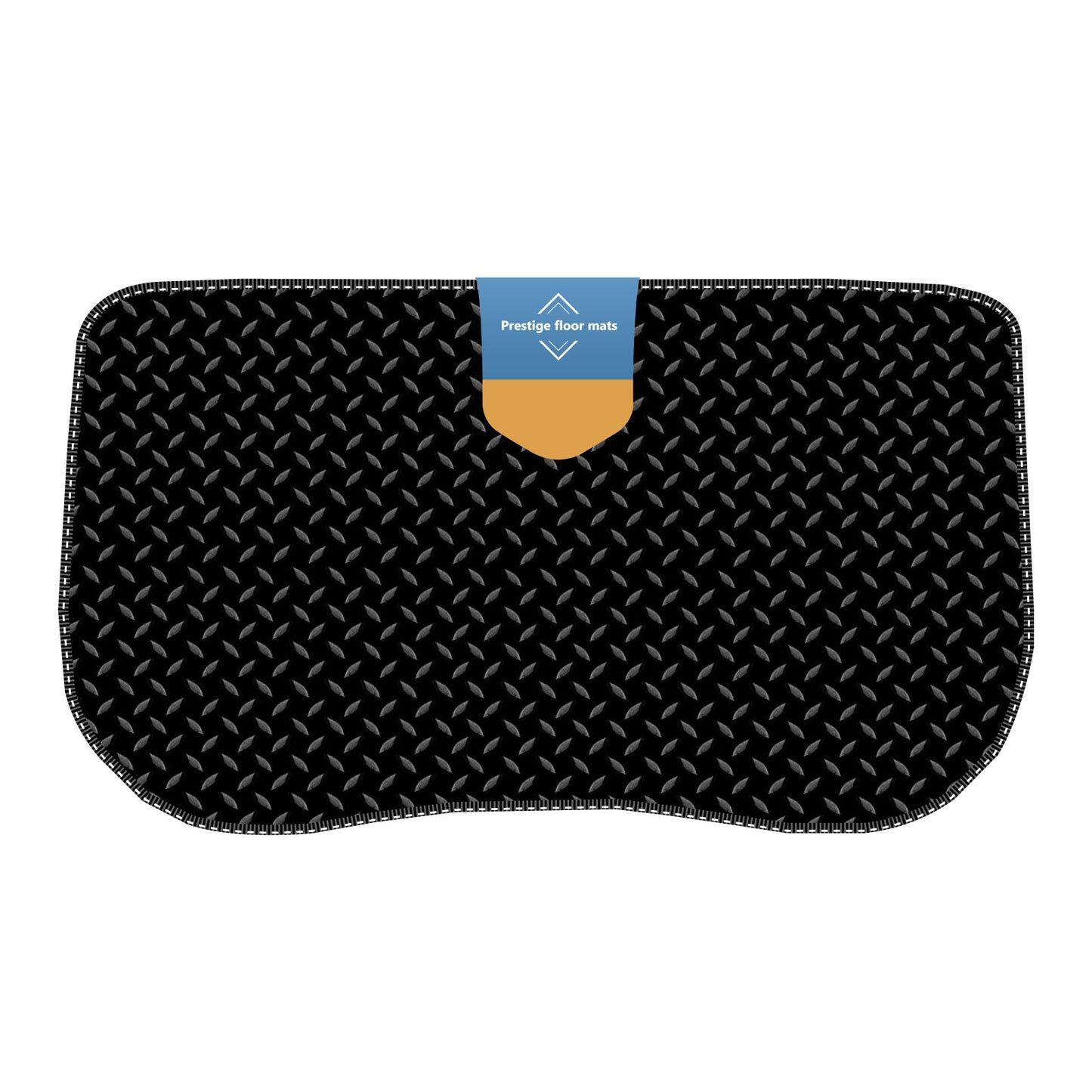 Fits Tesla 3 Trunk Mat 2017-2019 Black 3mm Rubber with Coloured Stitch Edge