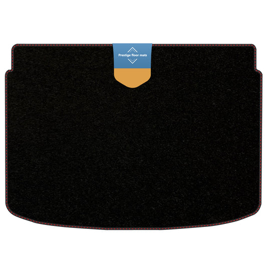 Fits Audi A1 Lower Boot Mat 2010-2018  Black Carpet with Coloured Stitch Edge