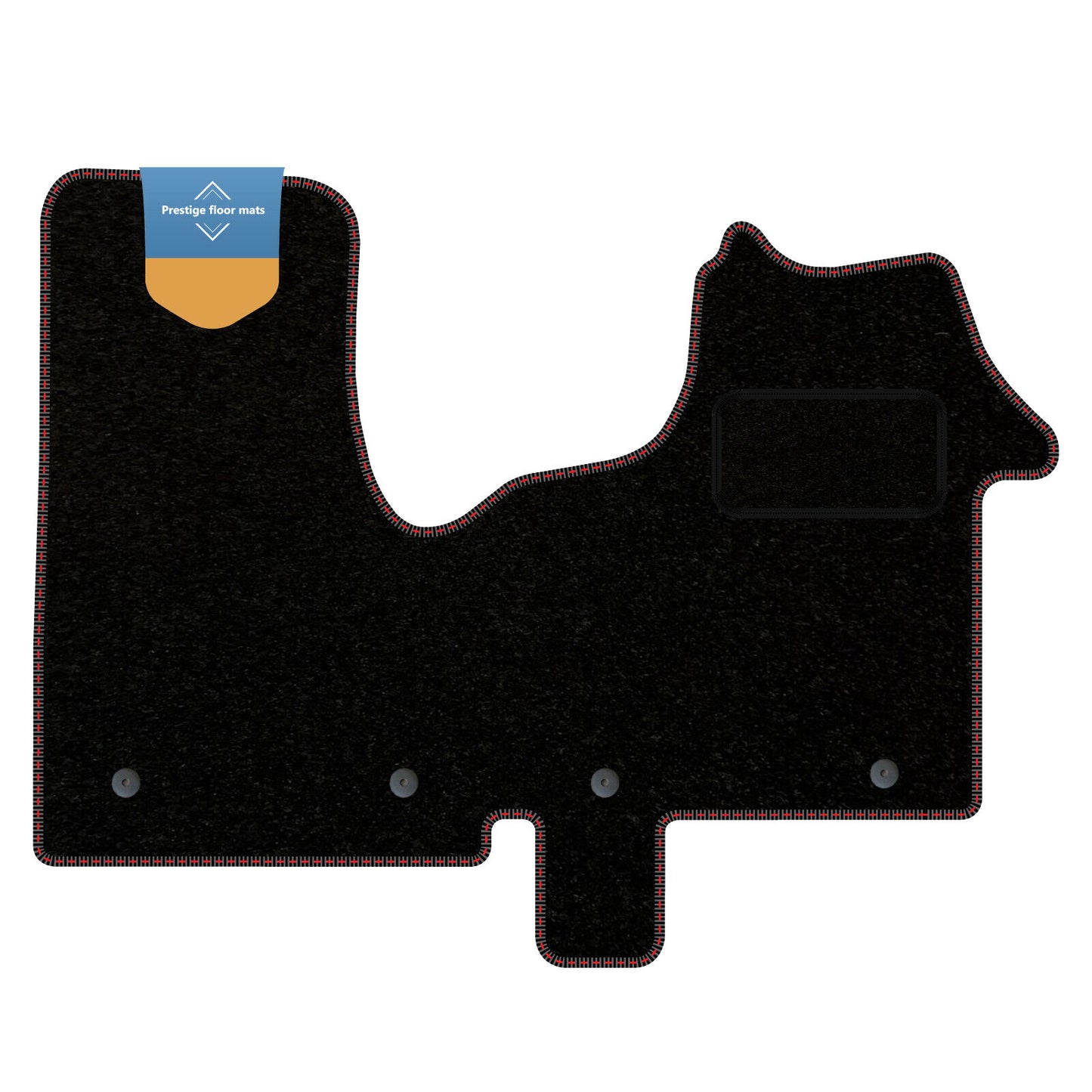 Fits Vauxhall Vivaro 2014-2019 Black Carpet with Coloured Stitch Edge