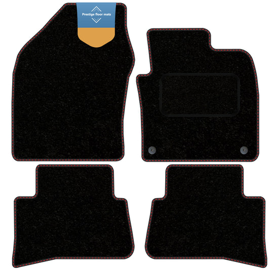 Fits Toyota C-HR CHR 2017 On Black Carpet with Coloured Stitch Edge