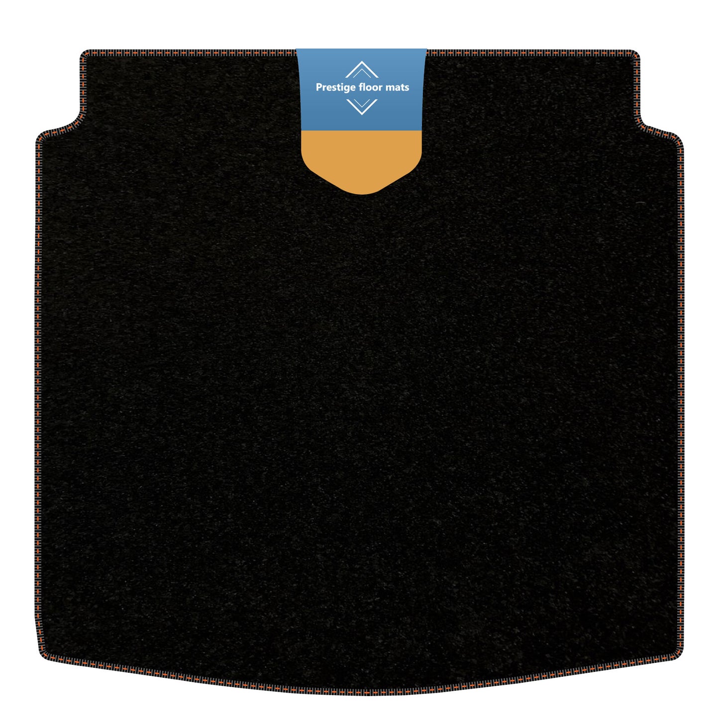 Fits Audi A4 2008-2015 Saloon Boot Mat Black Carpet with Coloured Stitch Edge