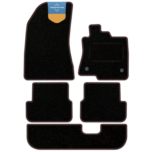 Fits Dacia Jogger 2021 on Black Carpet with Coloured Stitch Edge