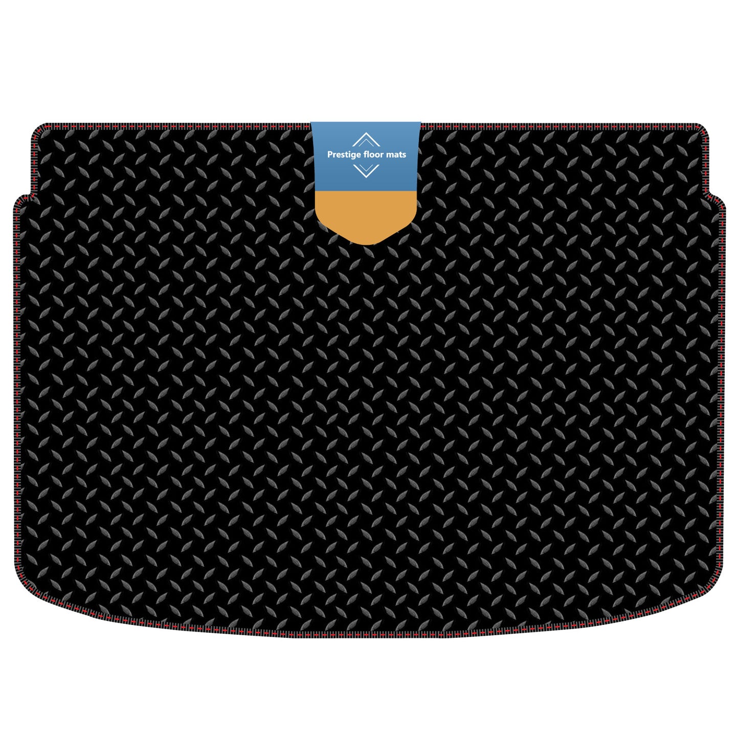 Fits Audi A1 2010-2018 Lower Boot Mat in 3mm Rubber with Coloured Stitch Edge