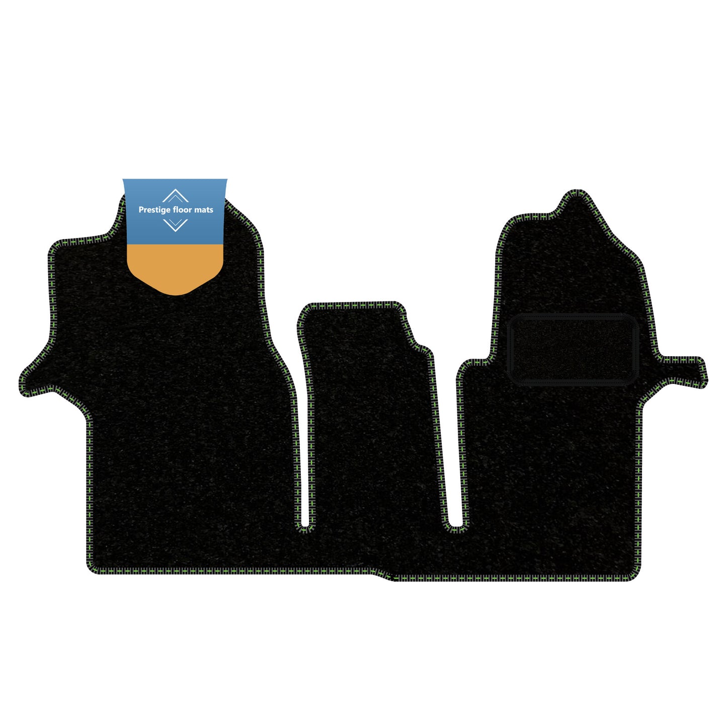 Fits Volkswagen Crafter 2017 On Black Carpet with Coloured Stitch Edge