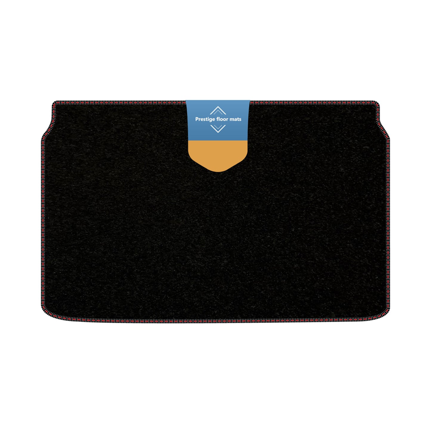 Fits Peugeot 2008 Electric 2020 BootMat Black Carpet with Coloured Stitch Edge