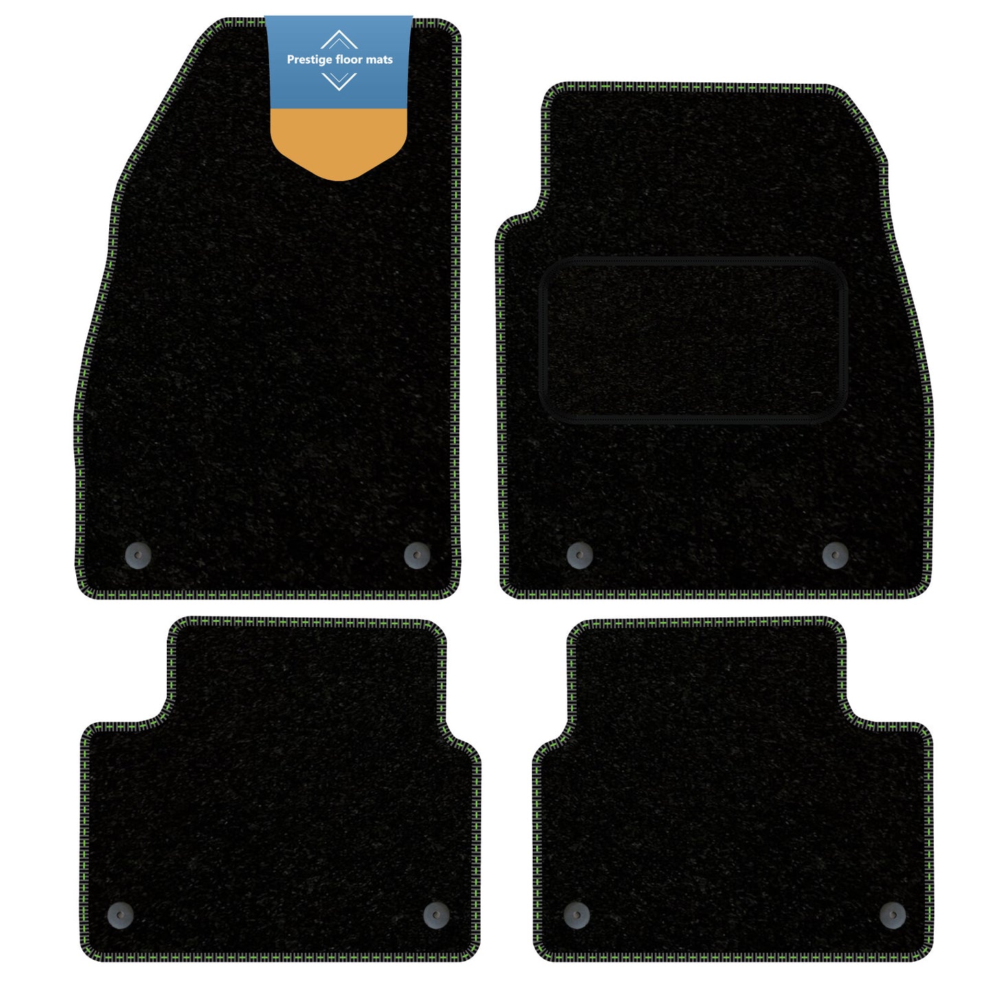 Fits Vauxhall Insignia 2013-2017 Black Carpet with Coloured Stitch Edge