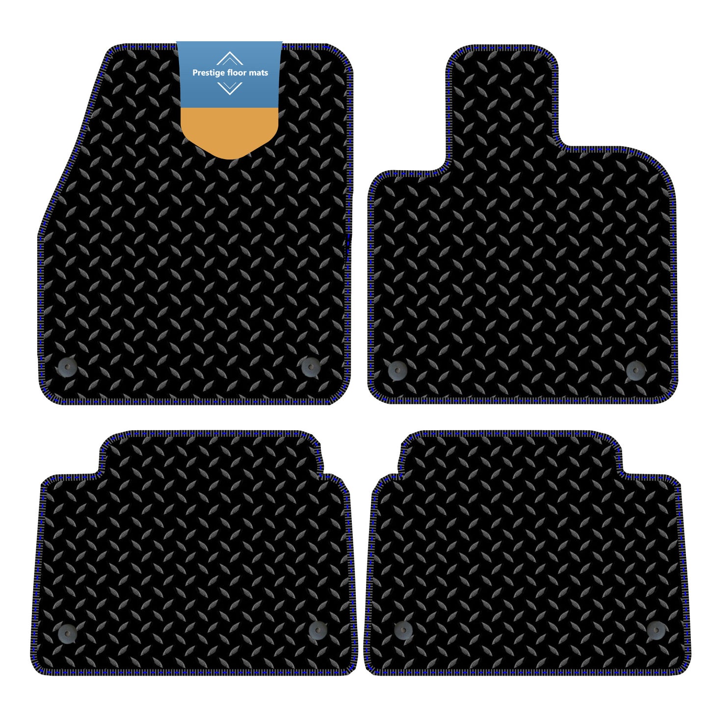 Fits Land Rover Discovery PHEV 2019 on 3mm Rubber with Coloured Stitch Edge