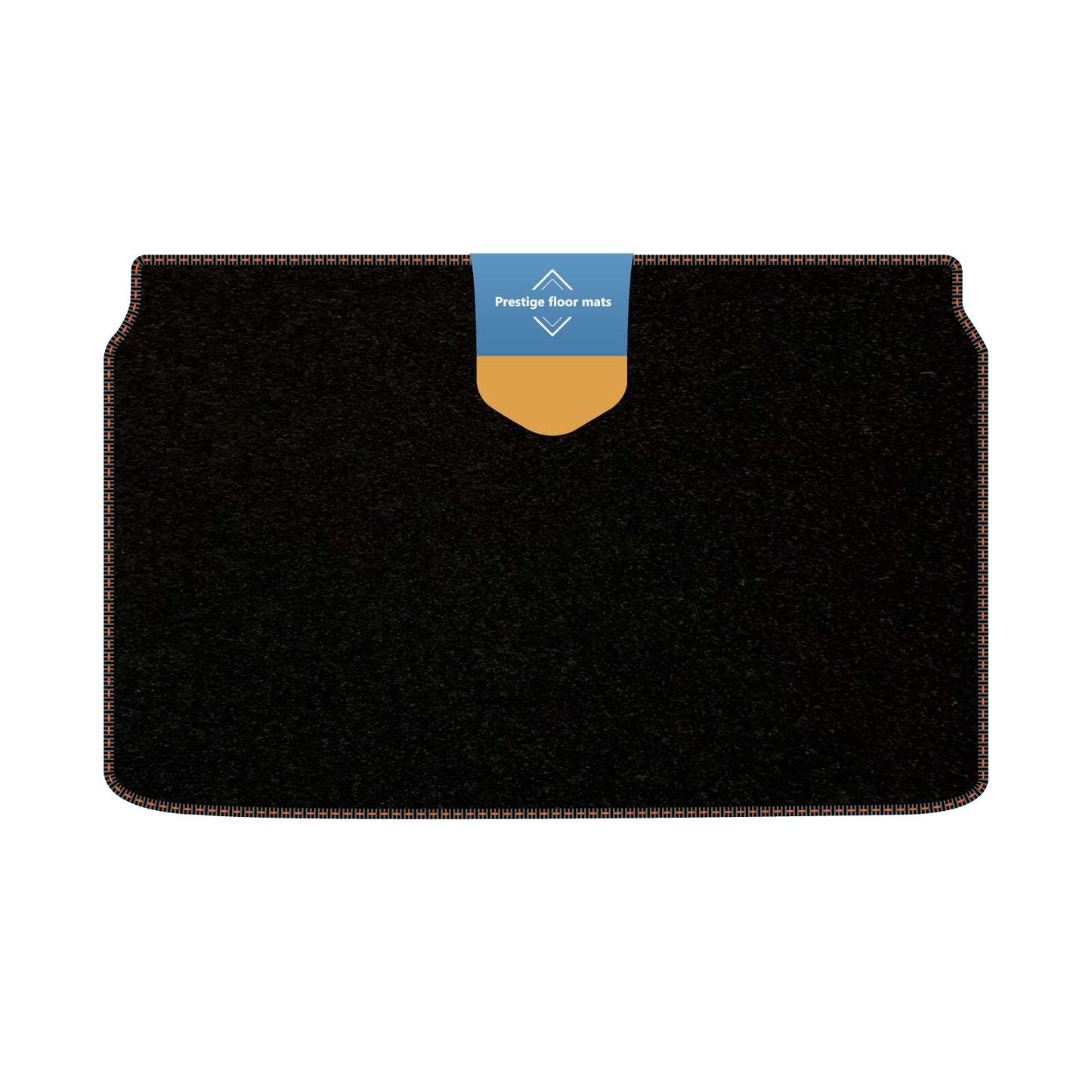 Fits Vauxhall Corsa Electric 2020 BootMat Black Carpet with Coloured Stitch Edge