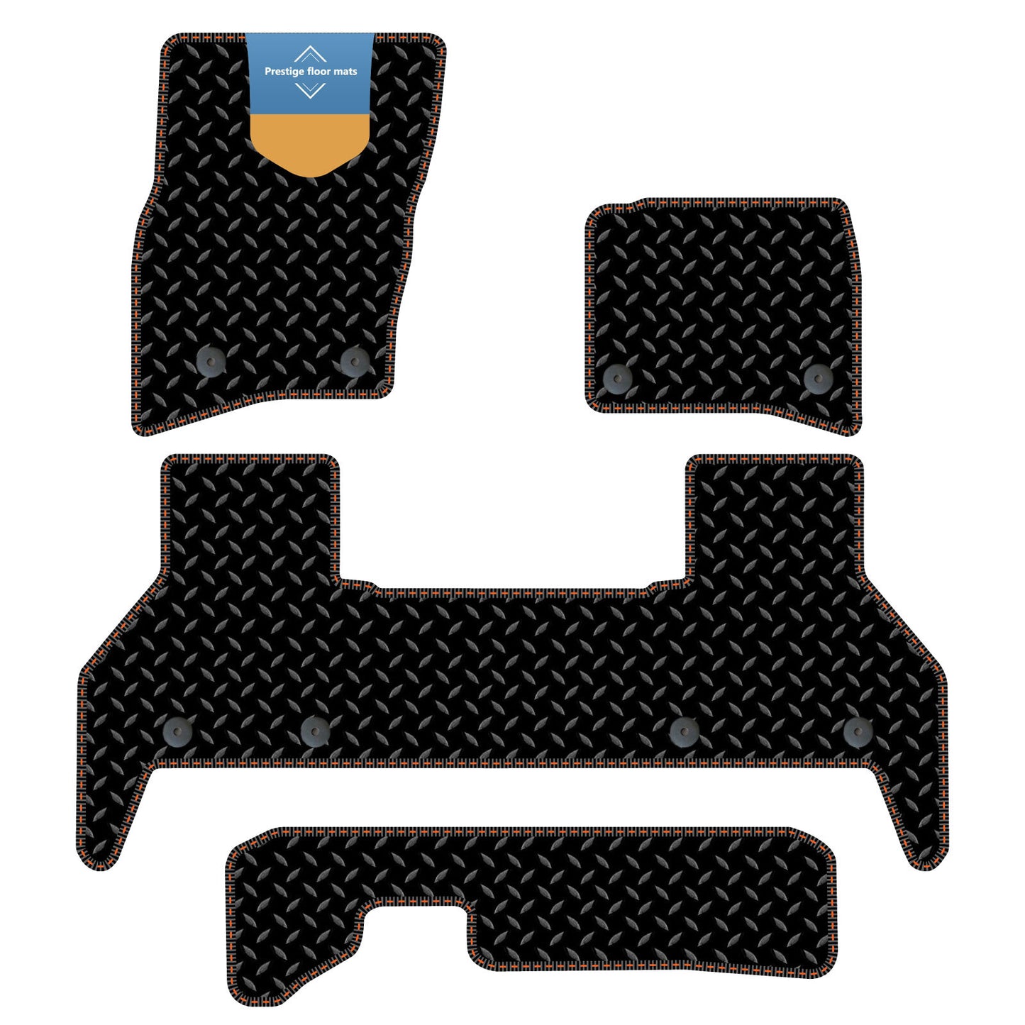 Fits Land Rover Defender 110 7 Seater 2020 on Fully Tailored Car Floor Mat