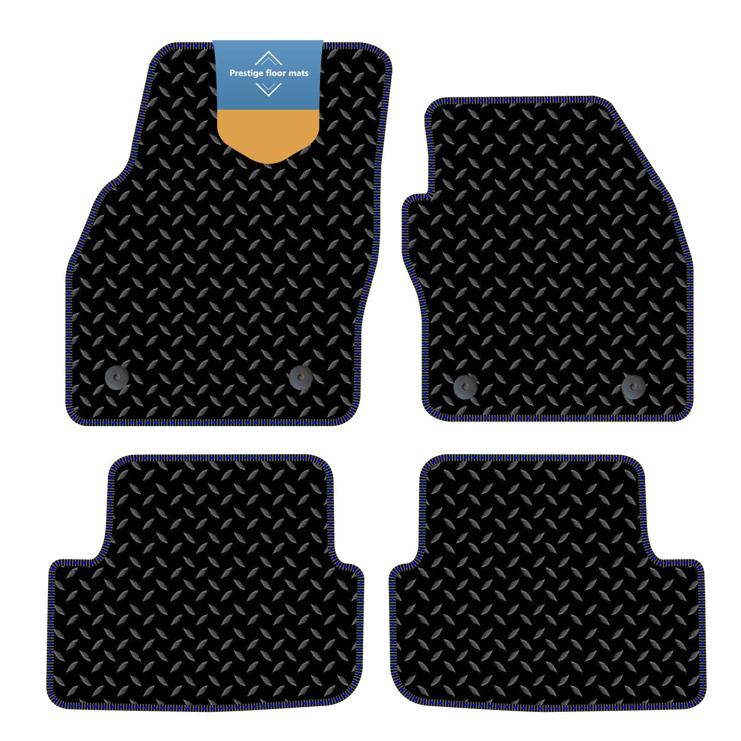 Fits Skoda Fabia 2022 on Black 3mm Rubber with Coloured Stitch Edge