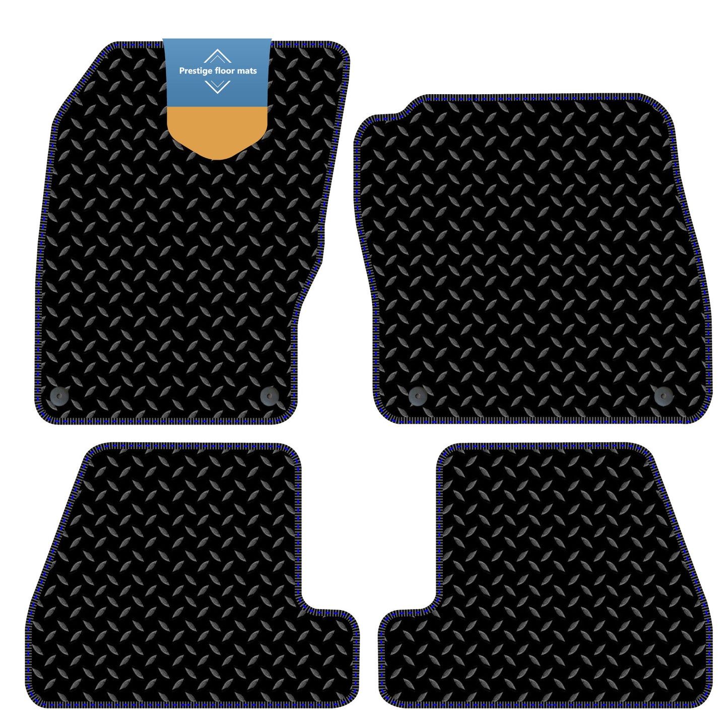 Fits Ford Focus 2015-2018 3mm Rubber with Coloured Stitch Edge