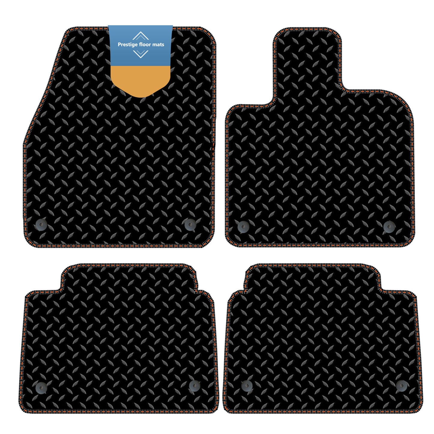 Fits Land Rover Discovery PHEV 2019 on 3mm Rubber with Coloured Stitch Edge