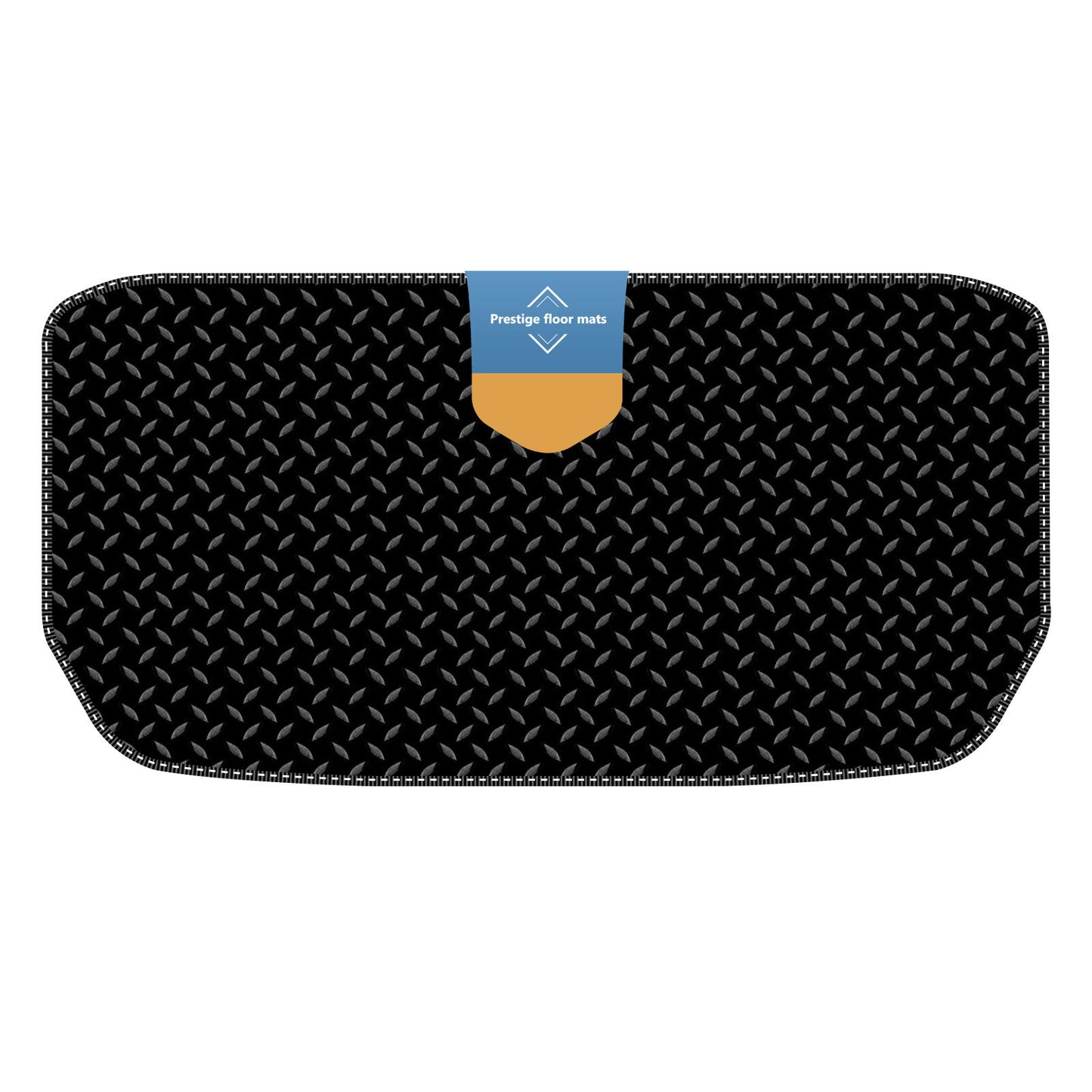 Fits Tesla Model Y 2022 on Trunk Mat Black 3mm Rubber with Coloured Stitch Edge