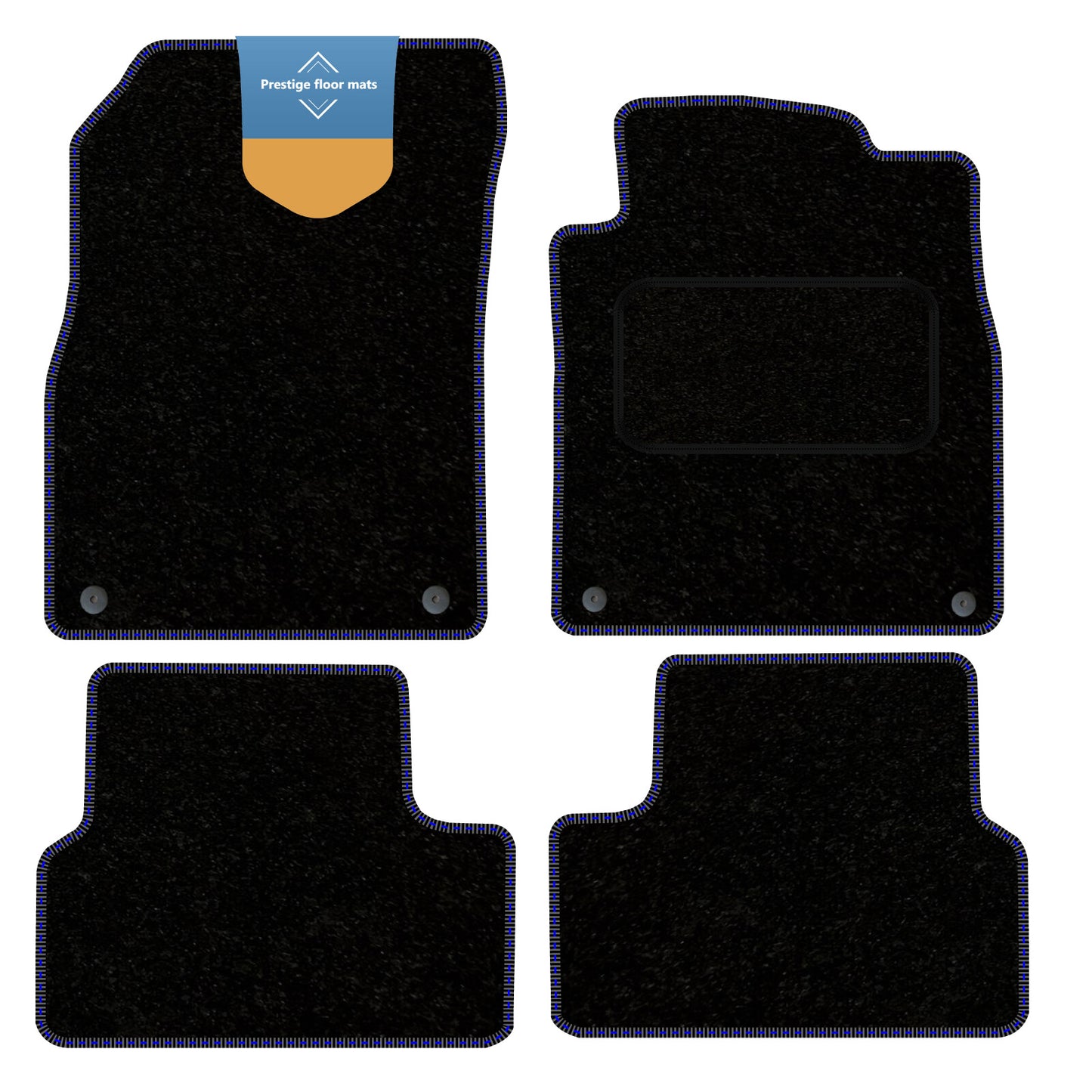 Fits Vauxhall Astra J 2010-2015 with 310mm Clip Space with Coloured Stitch Edge