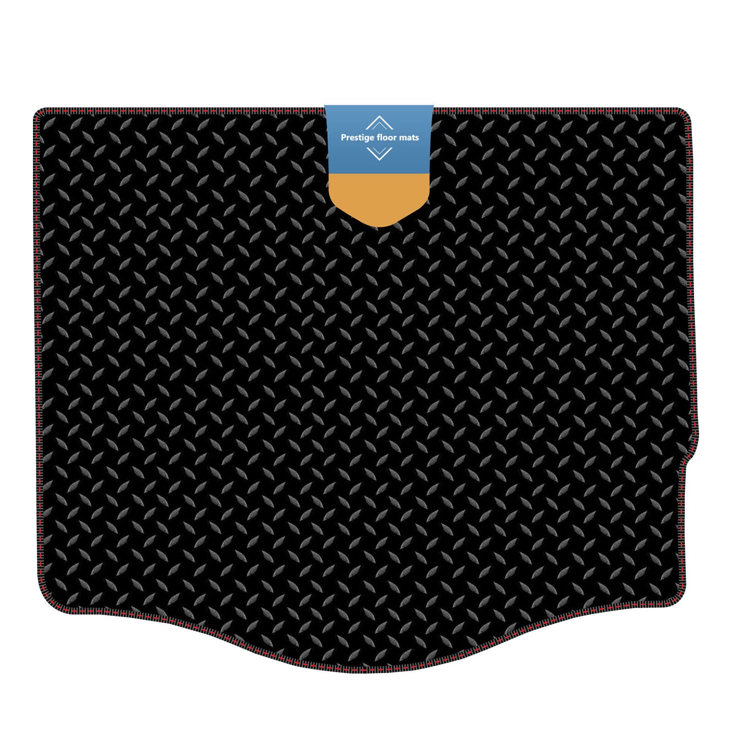 Fits Ford Focus Hatchback 2011-2018 Boot Mat in 3mm Rubber with Coloured Stitc