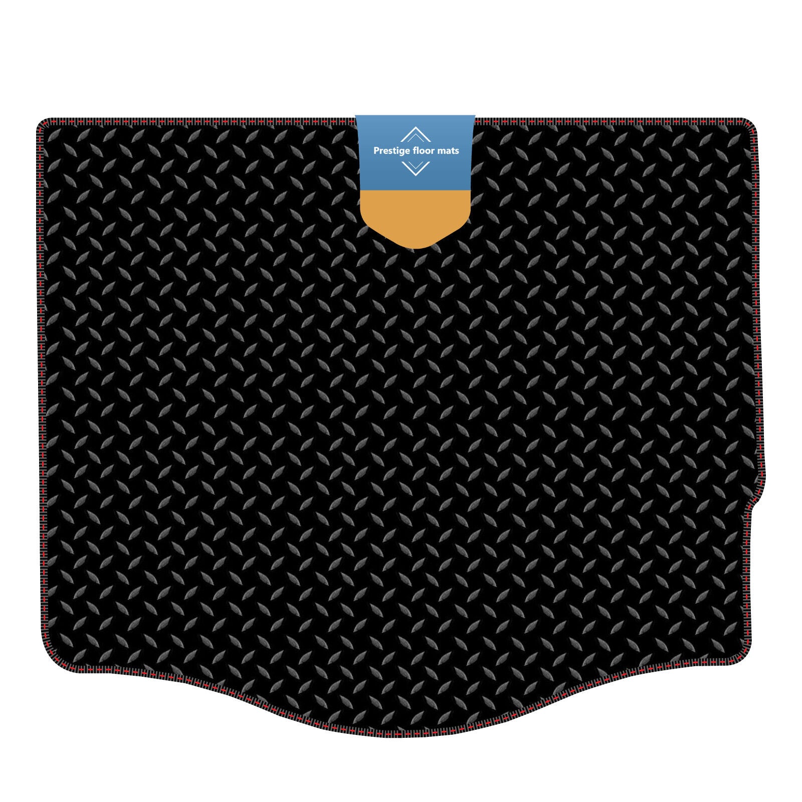 Fits Ford Focus Hatchback 2011-2018 Boot Mat in 3mm Rubber with Coloured Stitc