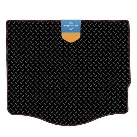 Fits Ford Focus Hatchback 2011-2018 Boot Mat in 3mm Rubber with Coloured Stitc