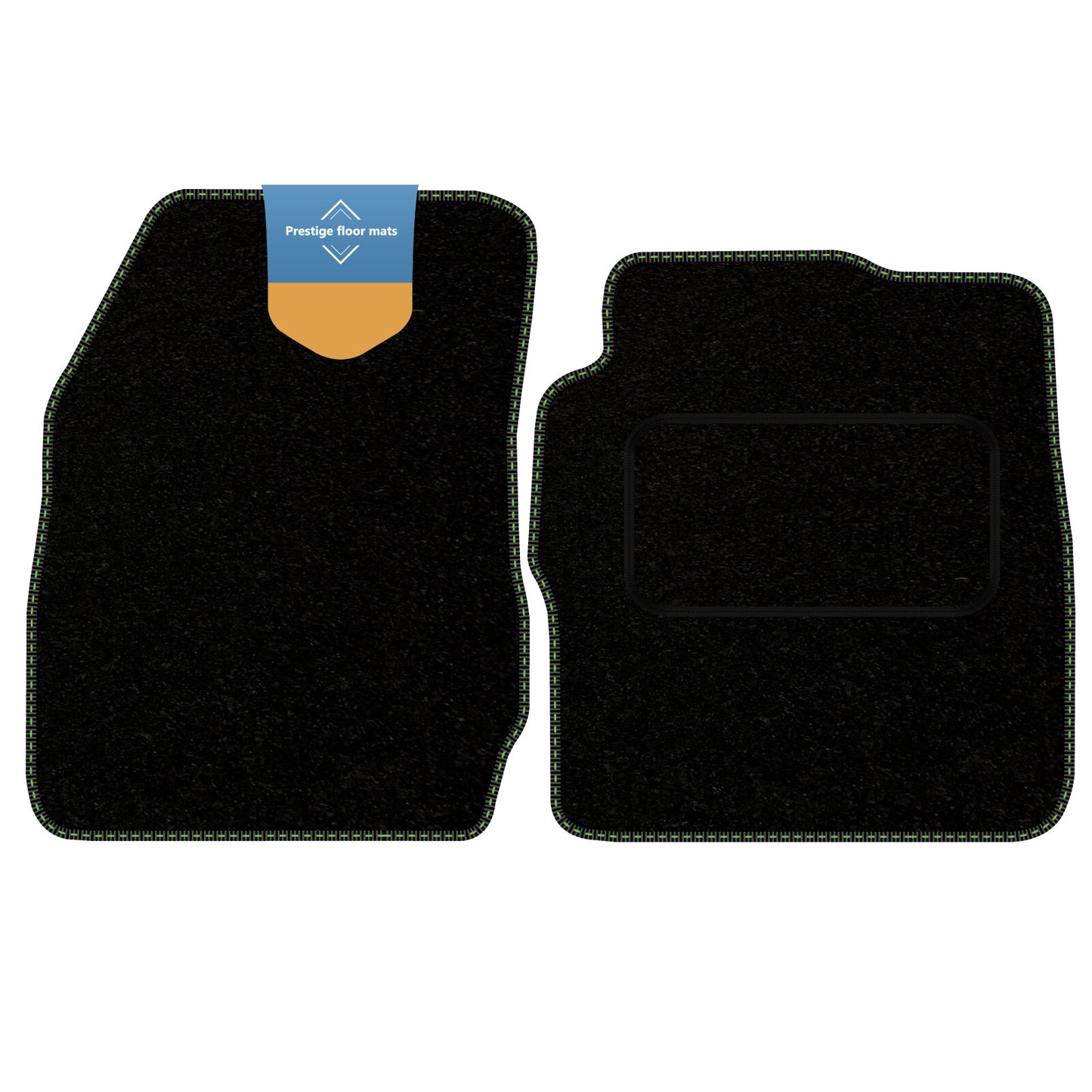 Fits Ford Transit Courier 2014 on Black Carpet with Coloured Stitch Edge