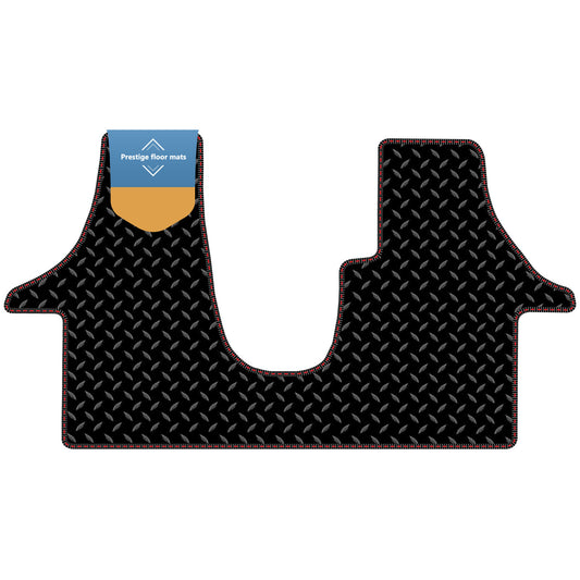 Fits Black Volkswagen T6 2015-2019 Facelift 3mm Rubber with Coloured Stitch Ed