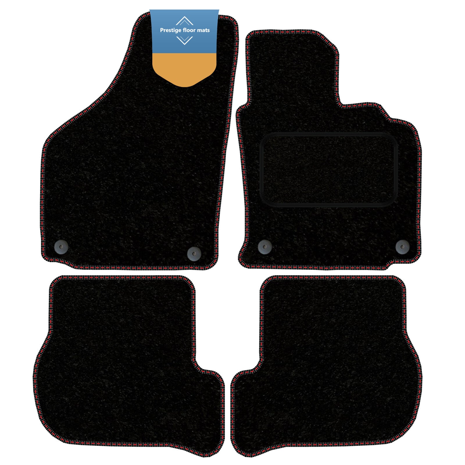 Fits VW Golf MK 5 2004-2007 Oval Clip Fully Tailored Car Floor Mat