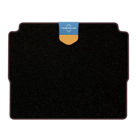 Fits Peugeot 3008 2017 On Boot Mat Black Carpet with Coloured Stitch Edge