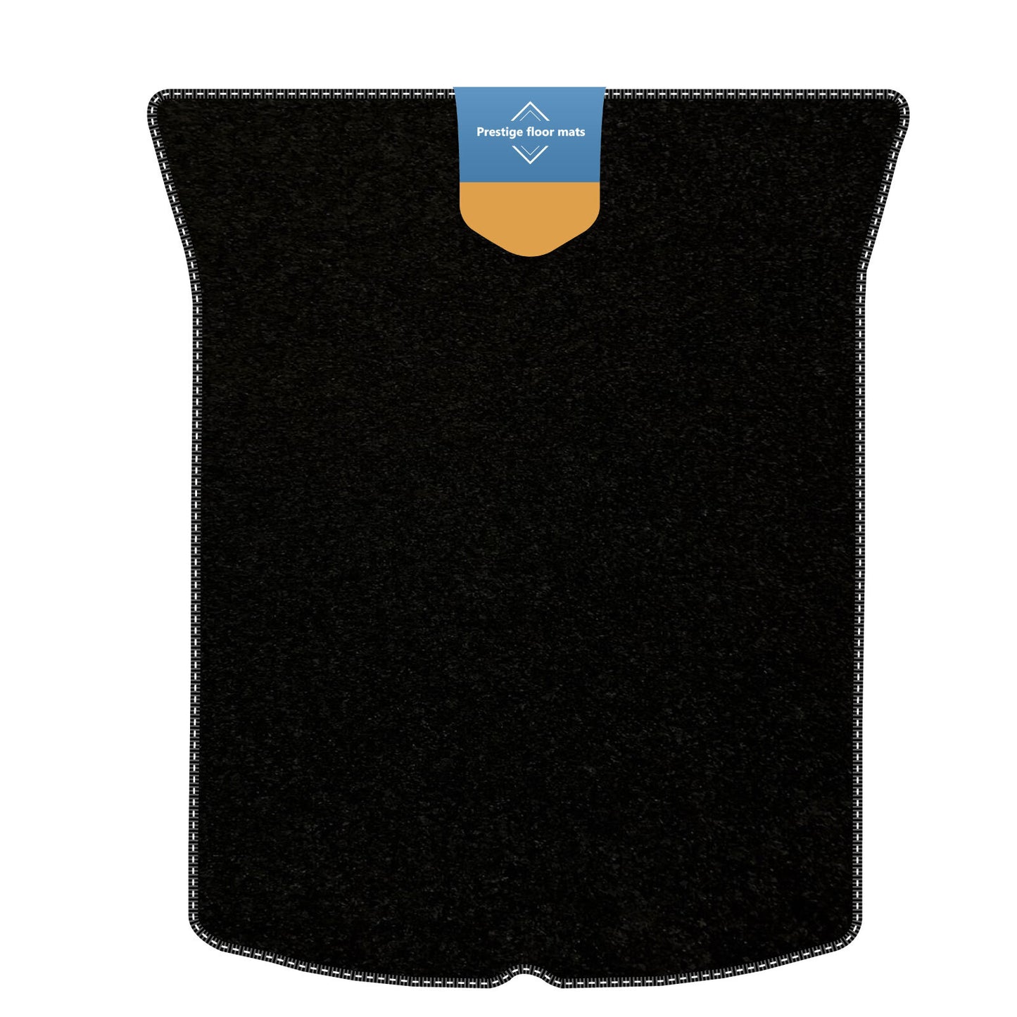 Fits Tesla 3 2017 on Boot Mat Black Carpet with Coloured Stitch Edge