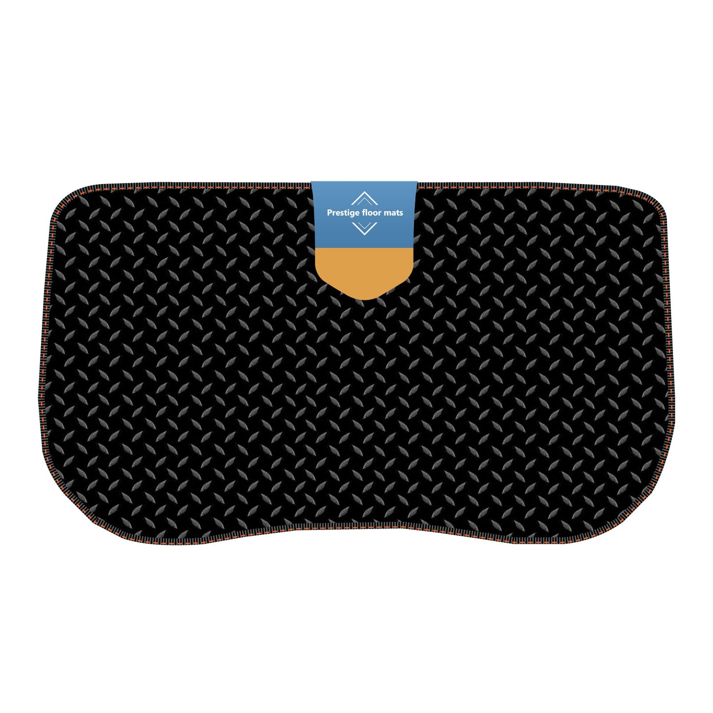 Fits Tesla 3 Trunk Mat 2017-2019 Black 3mm Rubber with Coloured Stitch Edge