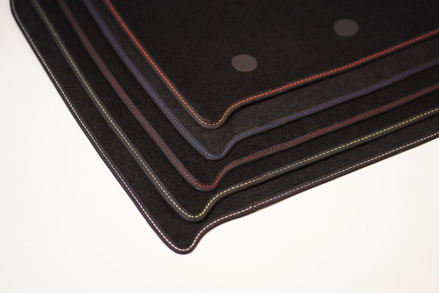 Fits BMW 4 Series Gran Coupe 2013-2020 Black Carpet with Coloured Stitch Edge