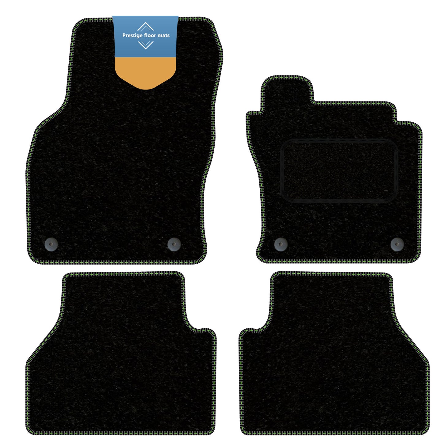 Fits Ford Tourneo Connect 2022 On Black Carpet with Coloured Stitch Edge