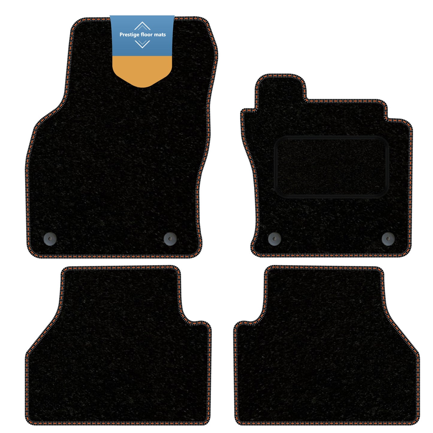 Fits Ford Tourneo Connect 2022 On Black Carpet with Coloured Stitch Edge