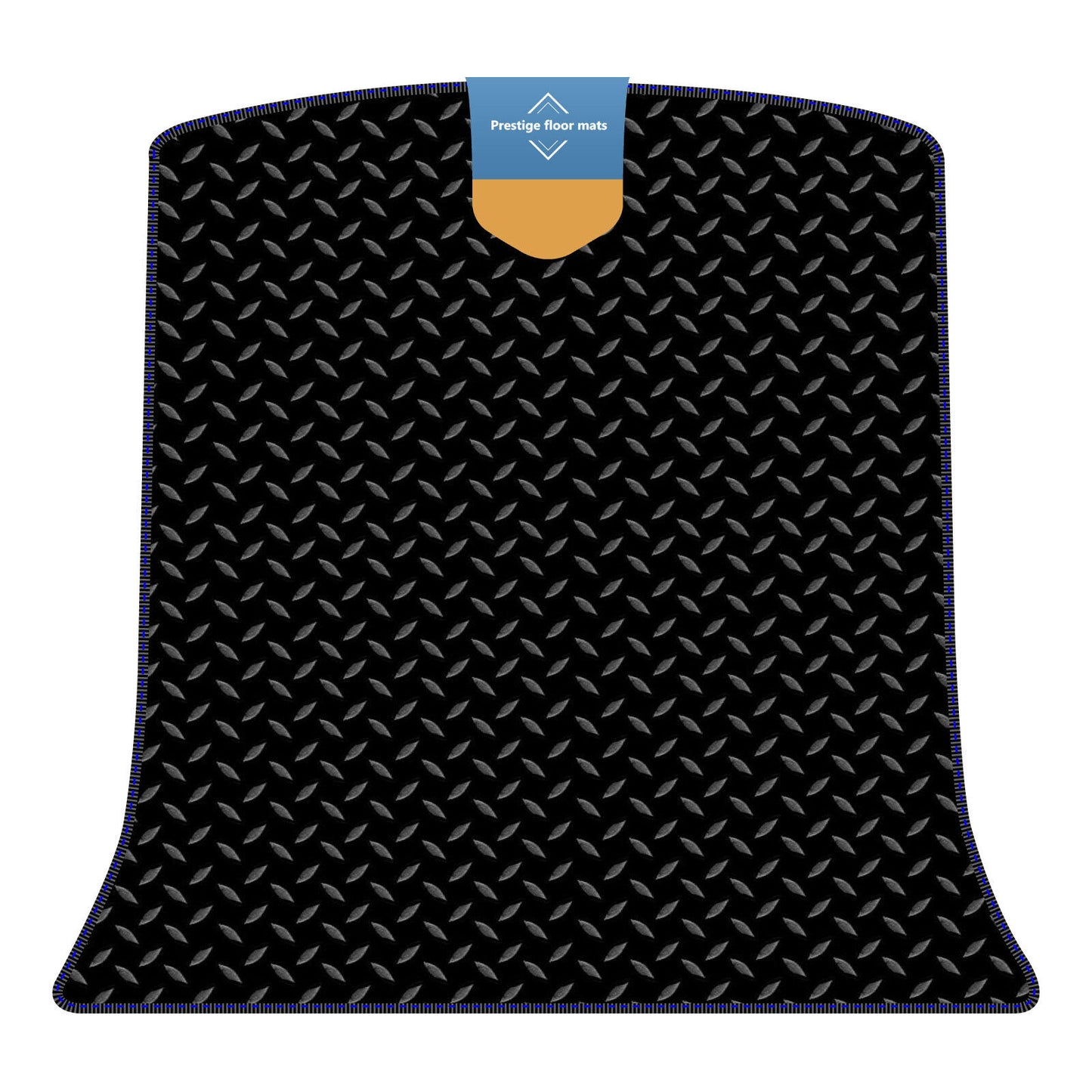 Fits Tesla Model Y Boot Mat in 3mm Rubber with Coloured Stitch Edge