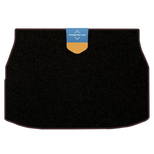 Fits Toyota CH-R CHR 2017 On Boot Mat Black Carpet with Coloured Stitch Edge