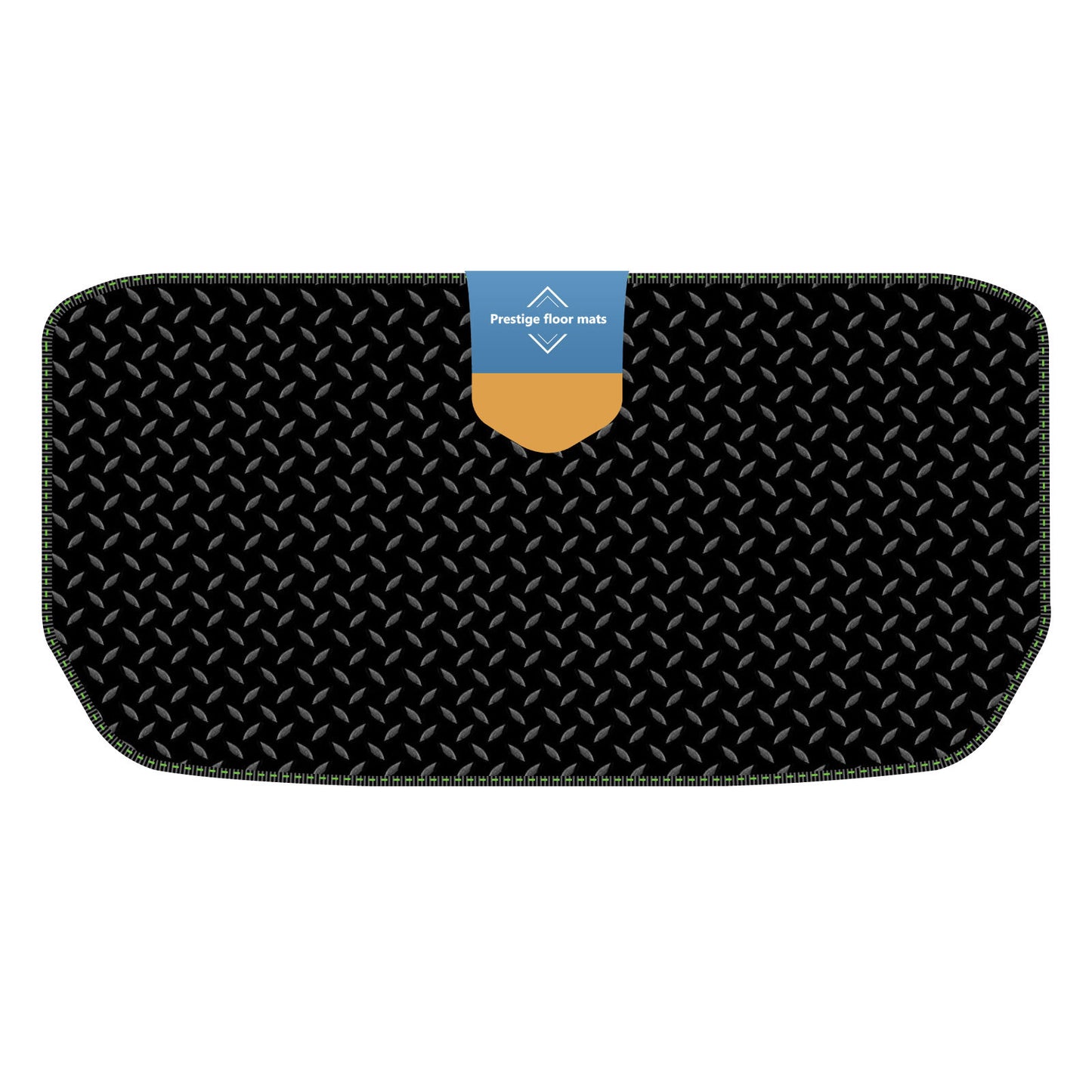 Fits Tesla Model Y 2022 on Trunk Mat Black 3mm Rubber with Coloured Stitch Edge