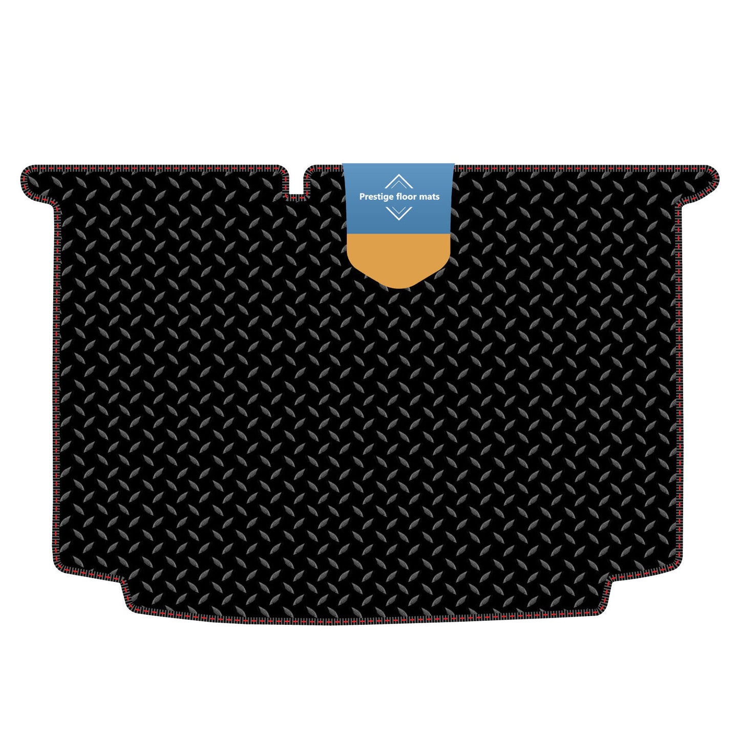 Fits Volkswagen Polo 2009-2018 Boot Mat in 3mm Rubber with Coloured Stitch Edge